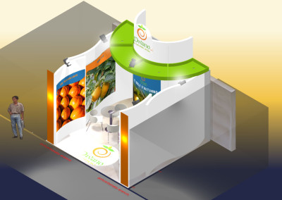 Divano Stand fiera MACFRUT alto